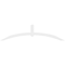 Ekena Millwork Archdale Architectural Grade PVC Gable Bracket, 96"W x 24"H x 4"D x 4"F, 6/12 Pitch GBP096X24X0404ARC00 - alternate 3